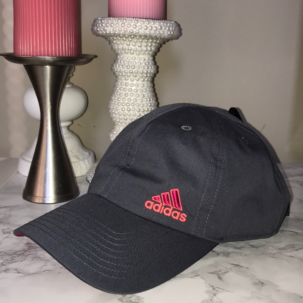 Pink and Grey women’s fit Adidas hat